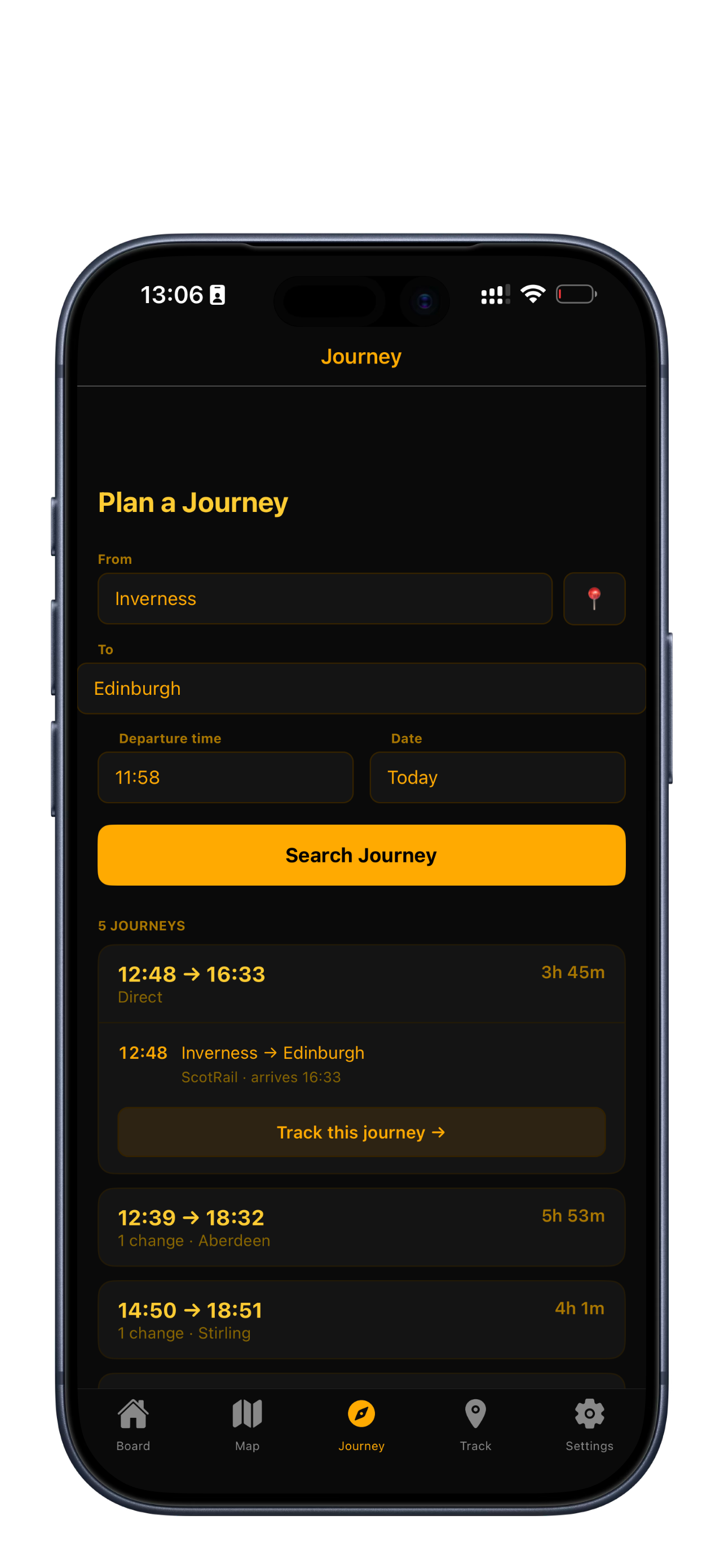 Journey planner