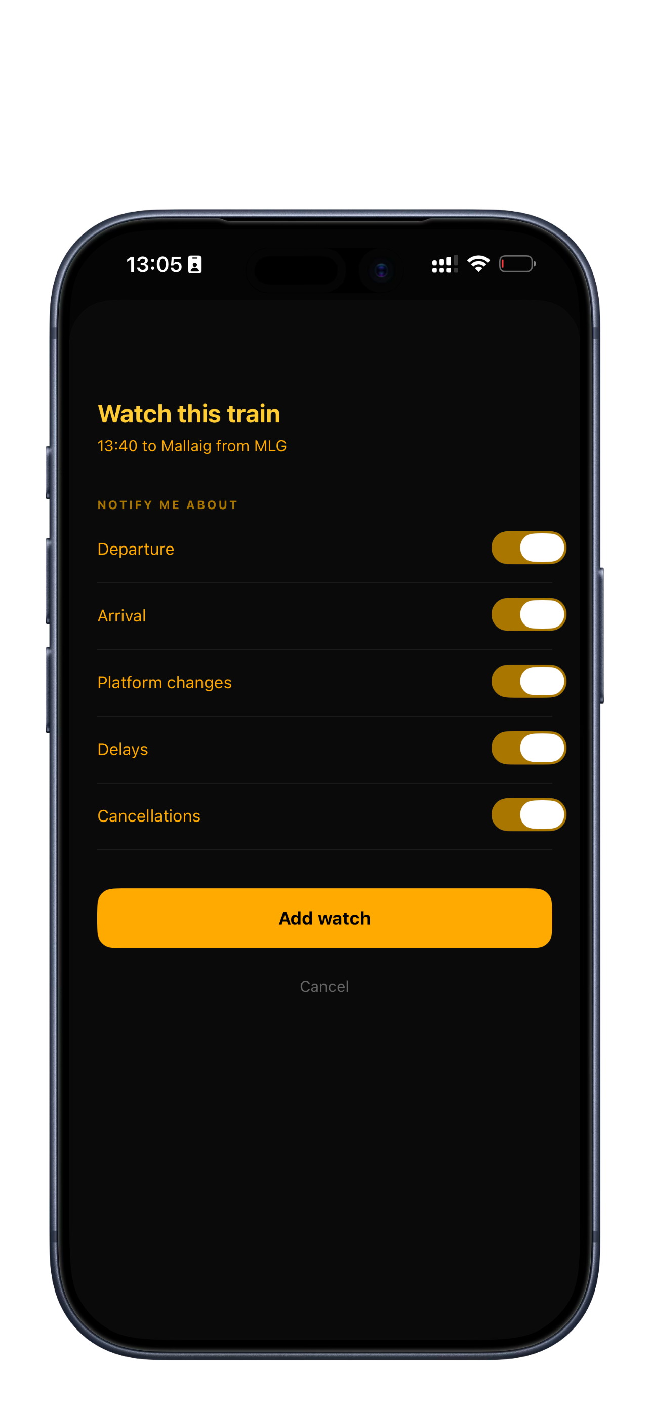 Watch a train